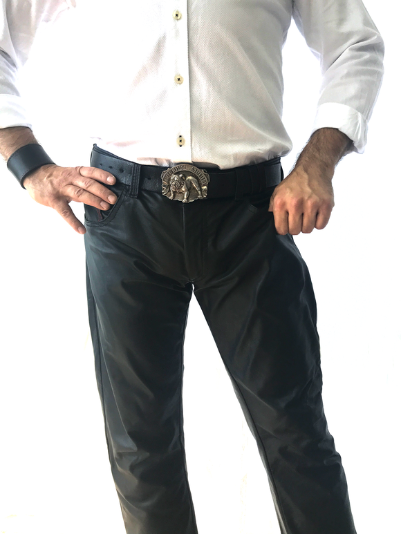 Leather Pants - cowhide - Jean cut
